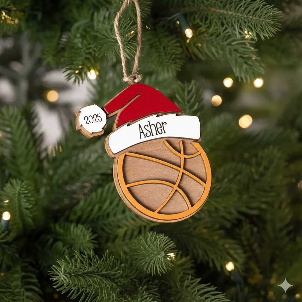 Sports Themed Custom Christmas Ornaments