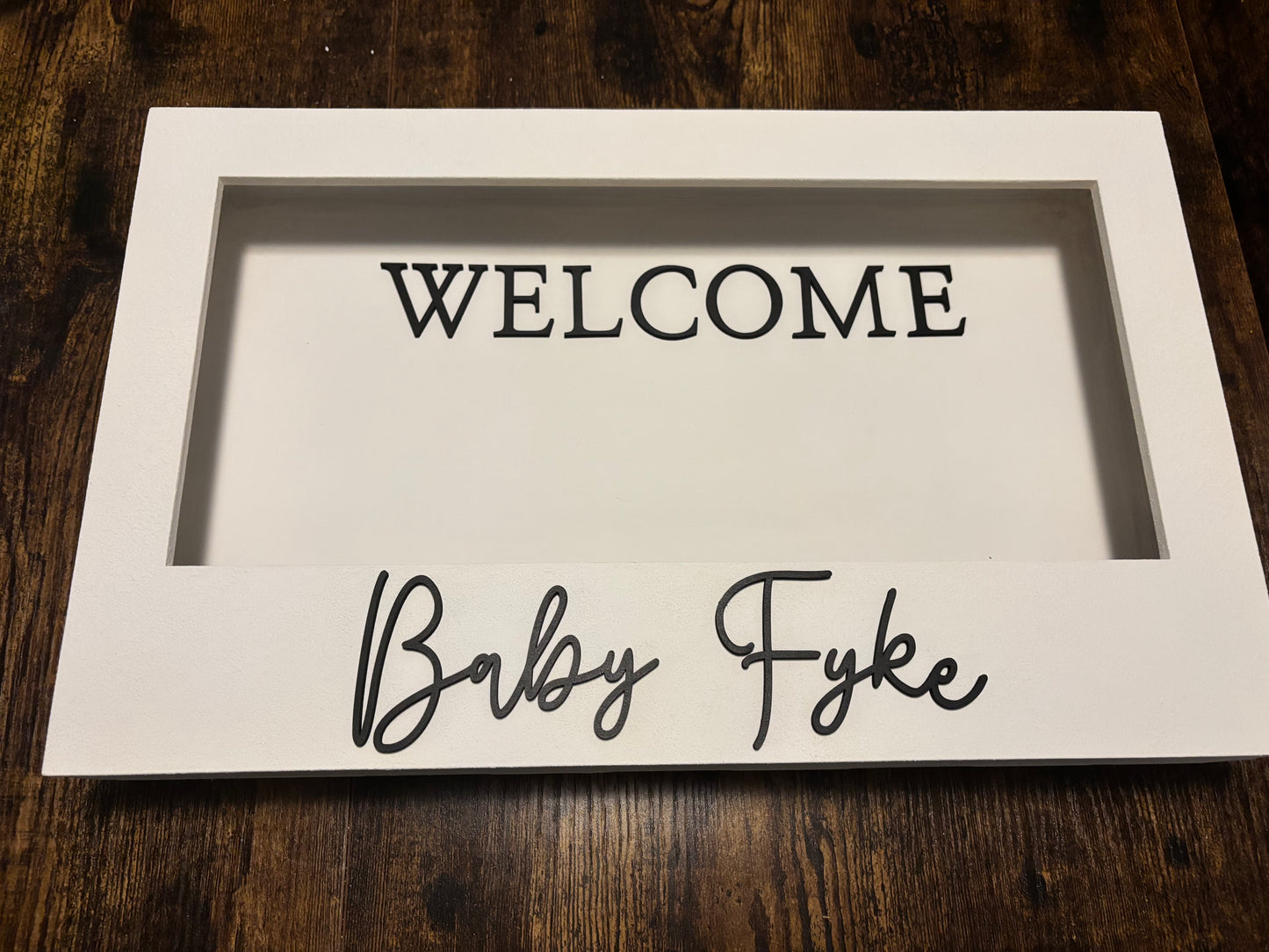 Custom Flower Box Welcome Sign - Diamond Touch Designs