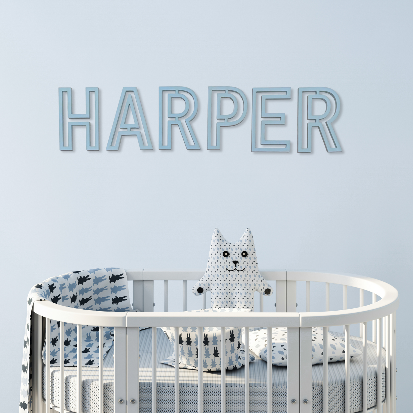 Wooden Nursery Name Letters 15"