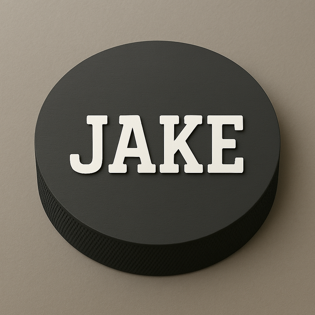 Hockey Puck Name Sign