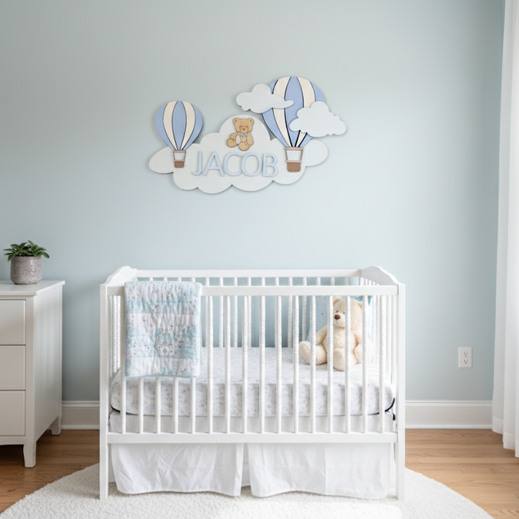 hot air balloon nursery decor