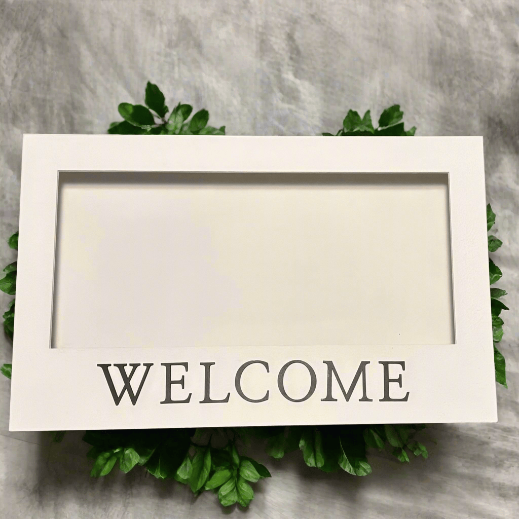 Custom Flower Box Welcome Sign - Diamond Touch Designs