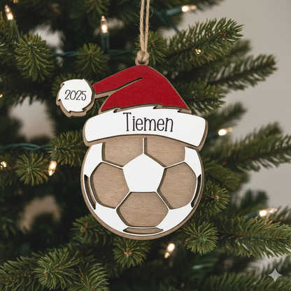 Sports Themed Custom Christmas Ornaments