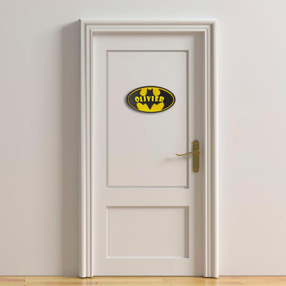 Bat Bedroom Name Sign - Diamond Touch Designs