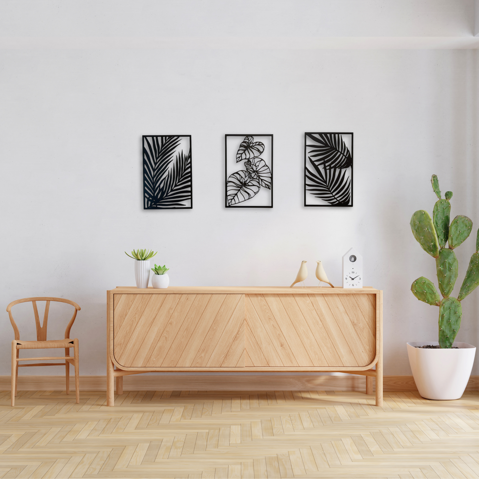 Minimalist Tropical Wall Art Cutouts