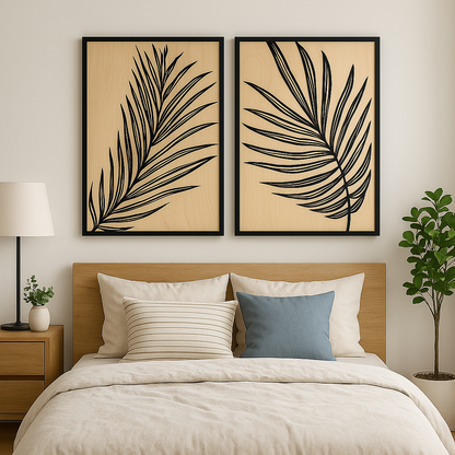 Minimalist Tropical Wall Art - Diamond Touch Designs