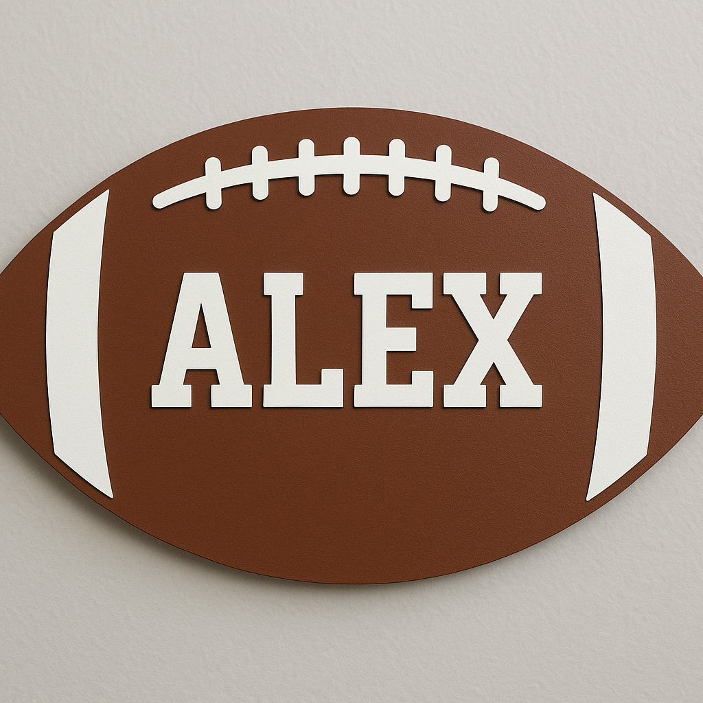 Football Name Sign