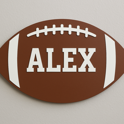 Football Name Sign