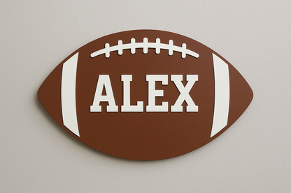 Football Name Sign