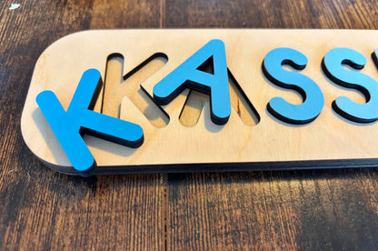 Custom Wood Name Puzzle