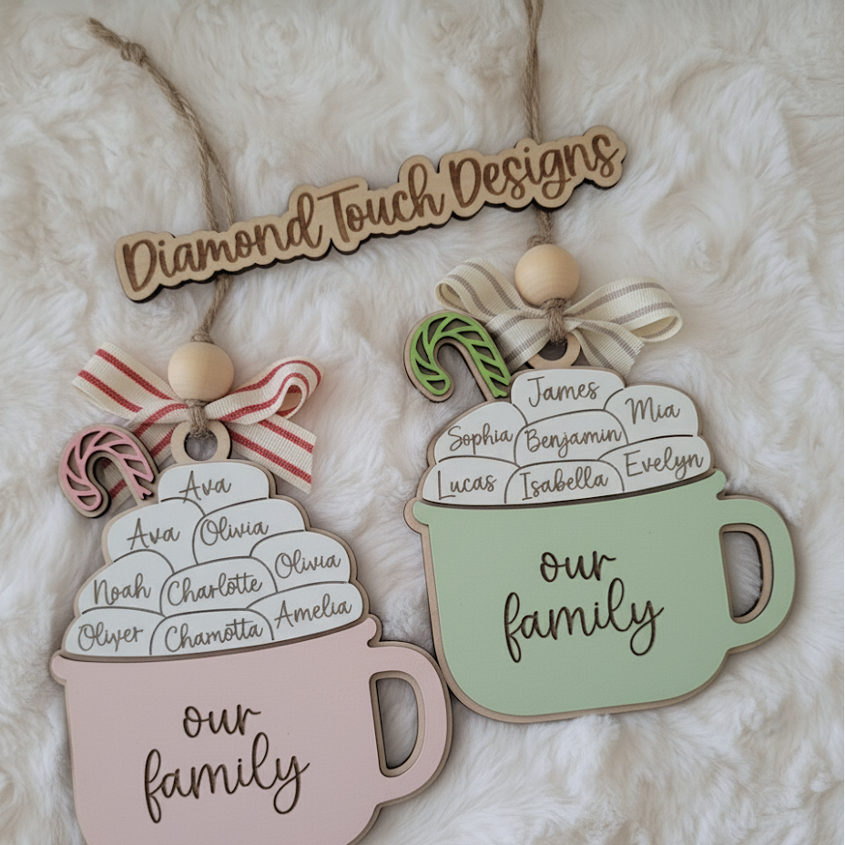 custom Family Christmas Ornament 2025