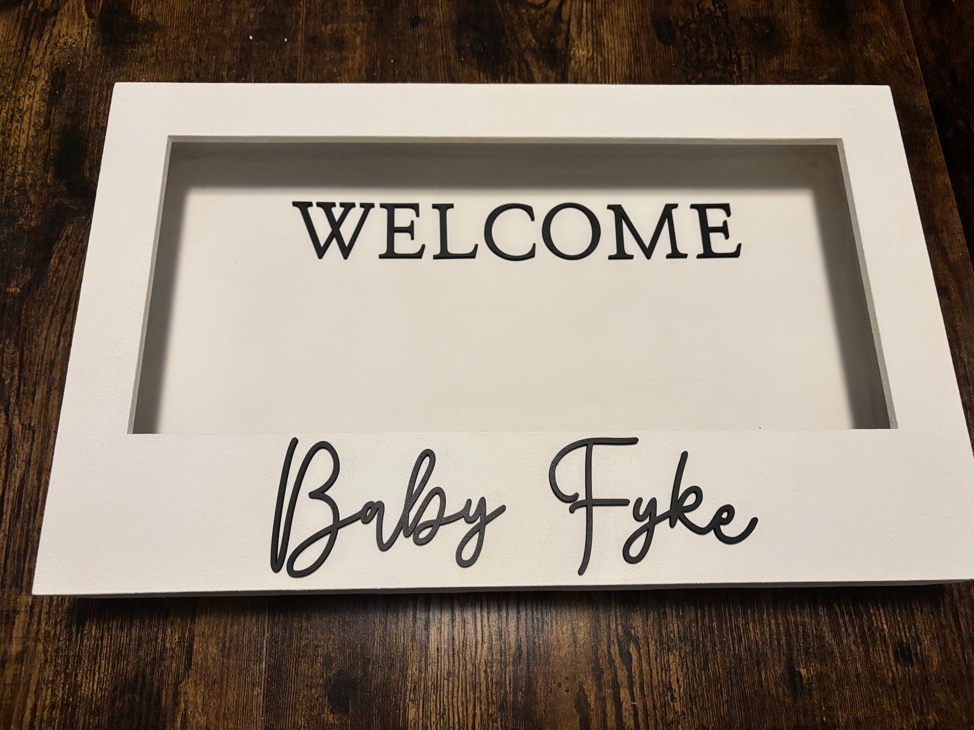 Custom Flower Box Welcome Sign - Diamond Touch Designs