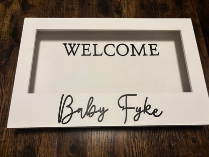 Custom Flower Box Welcome Sign - Diamond Touch Designs