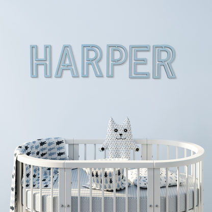 Wooden Nursery Name Letters 12"