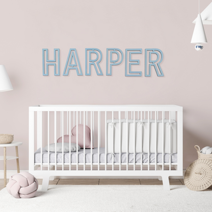 Wooden Nursery Name Letters 12"