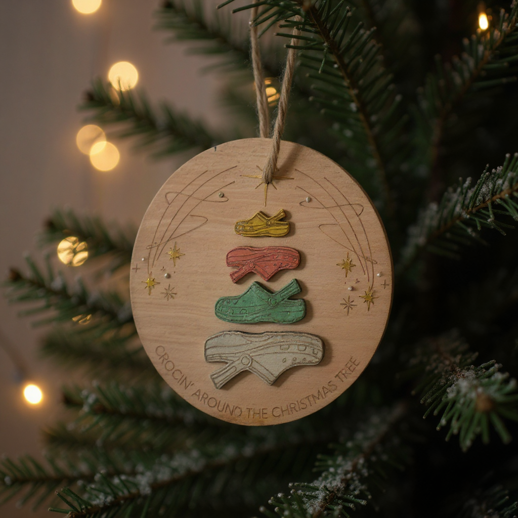 Crocin around the Christmas tree ornament 