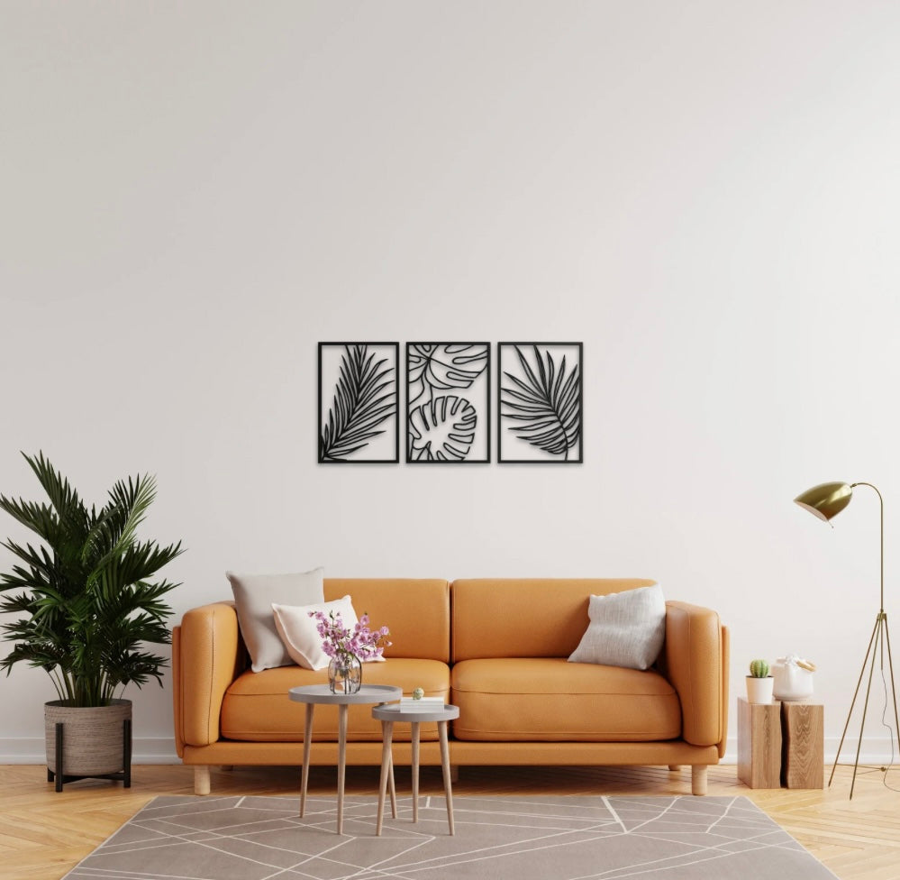 Minimalist Tropical Wall Art Cutouts