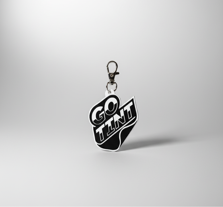 Custom logo keychain with company branding - Diamond Touch Designs 