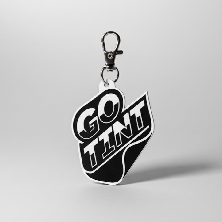 Custom logo keychain with company branding - Diamond Touch Designs 