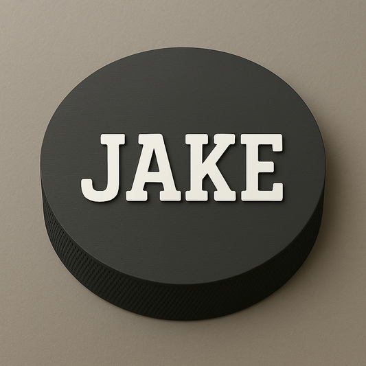 Hockey Puck Name Sign