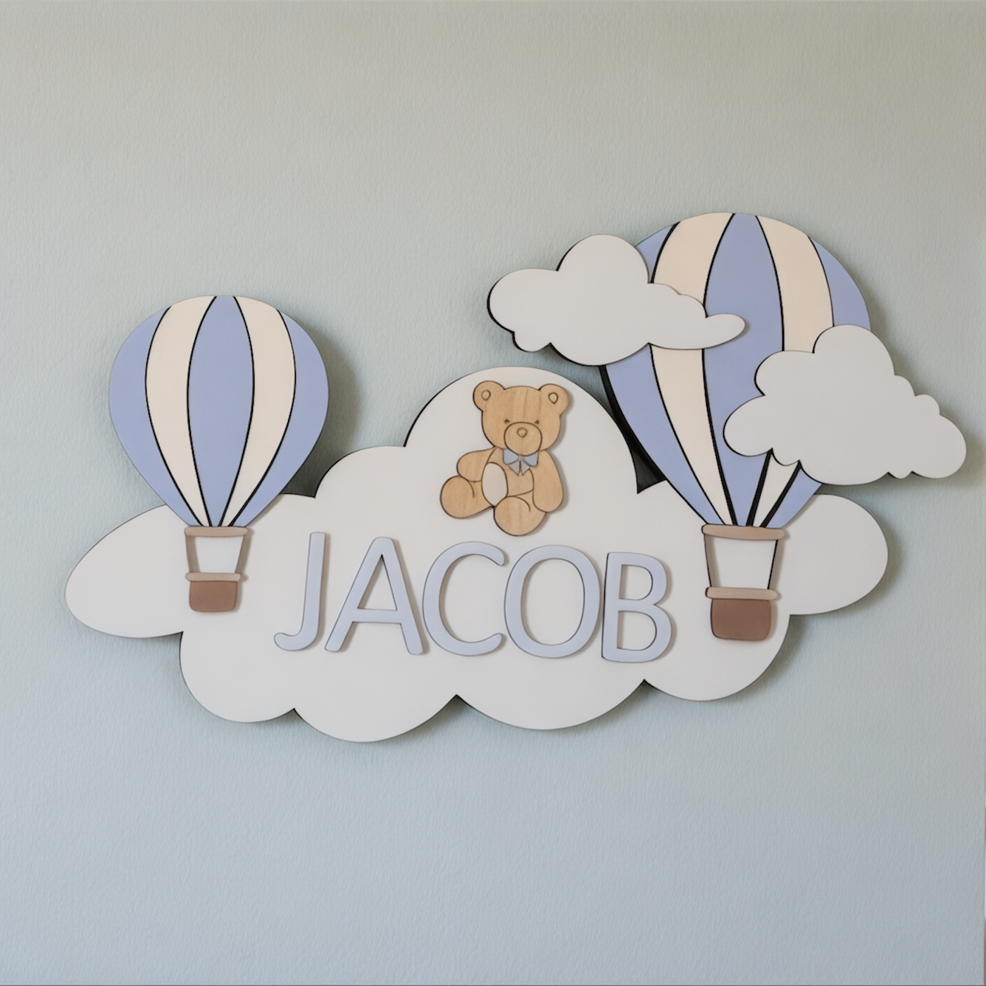 hot air balloon nursery decor sign