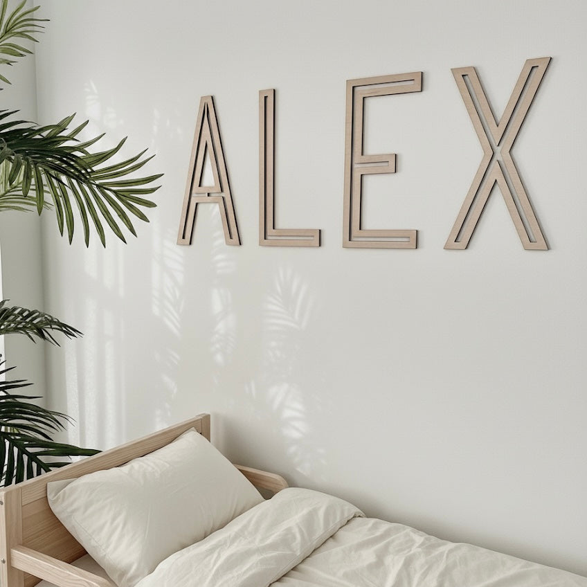 wooden letters for nursery 