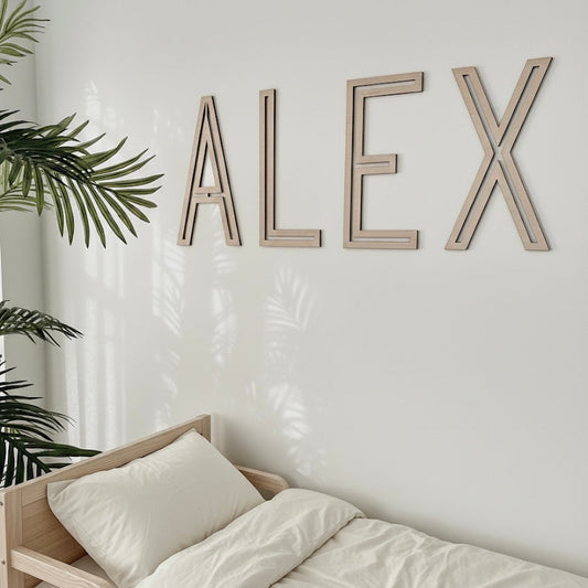 wooden letters for nursery 